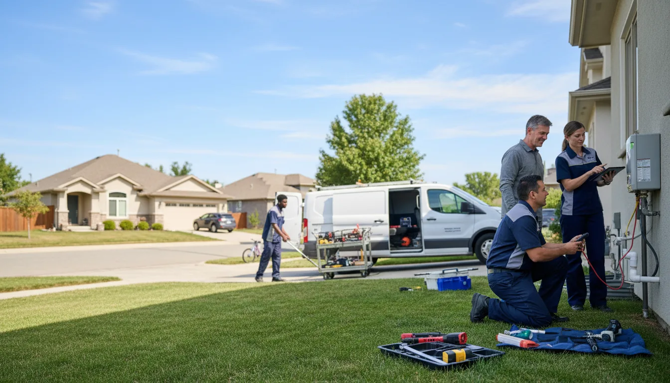 Tankless water heater service in Mannsville, OK